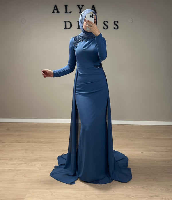 Lovely Blue Chiffon