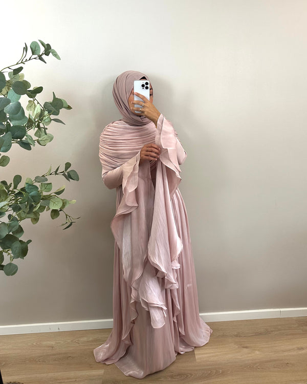 Abendkleid mit Flederärmel
