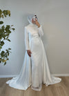 ELEGANTES ABENDKLEID MIT KORSAGE & SPITZE