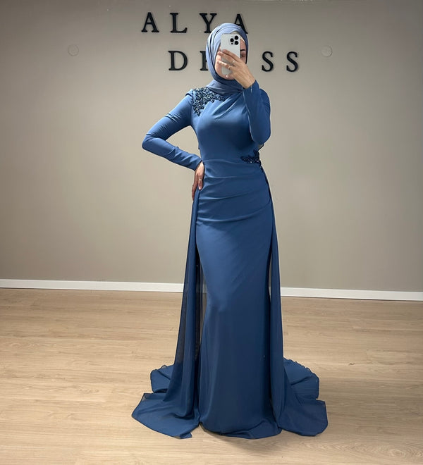 Lovely Blue Chiffon