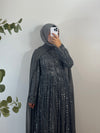 A-Linie PAILLETTENKLEID MIT ABNEHMBAREM UMHANG