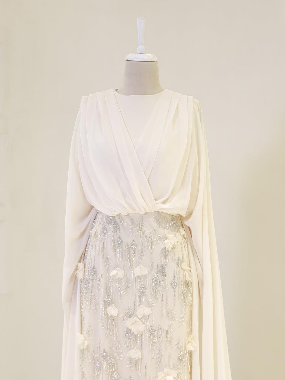 Elegantes Maxikleid mit Stickerei
