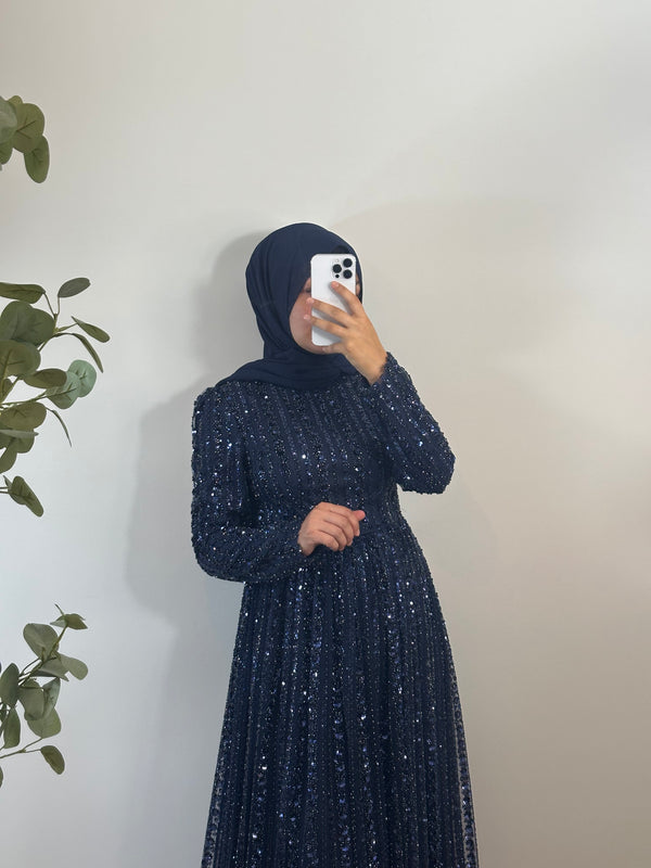A-Linie PAILLETTENKLEID MIT ABNEHMBAREM UMHANG