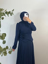ELEGANTES MAXIKLEID IN LAYER-OPTIK