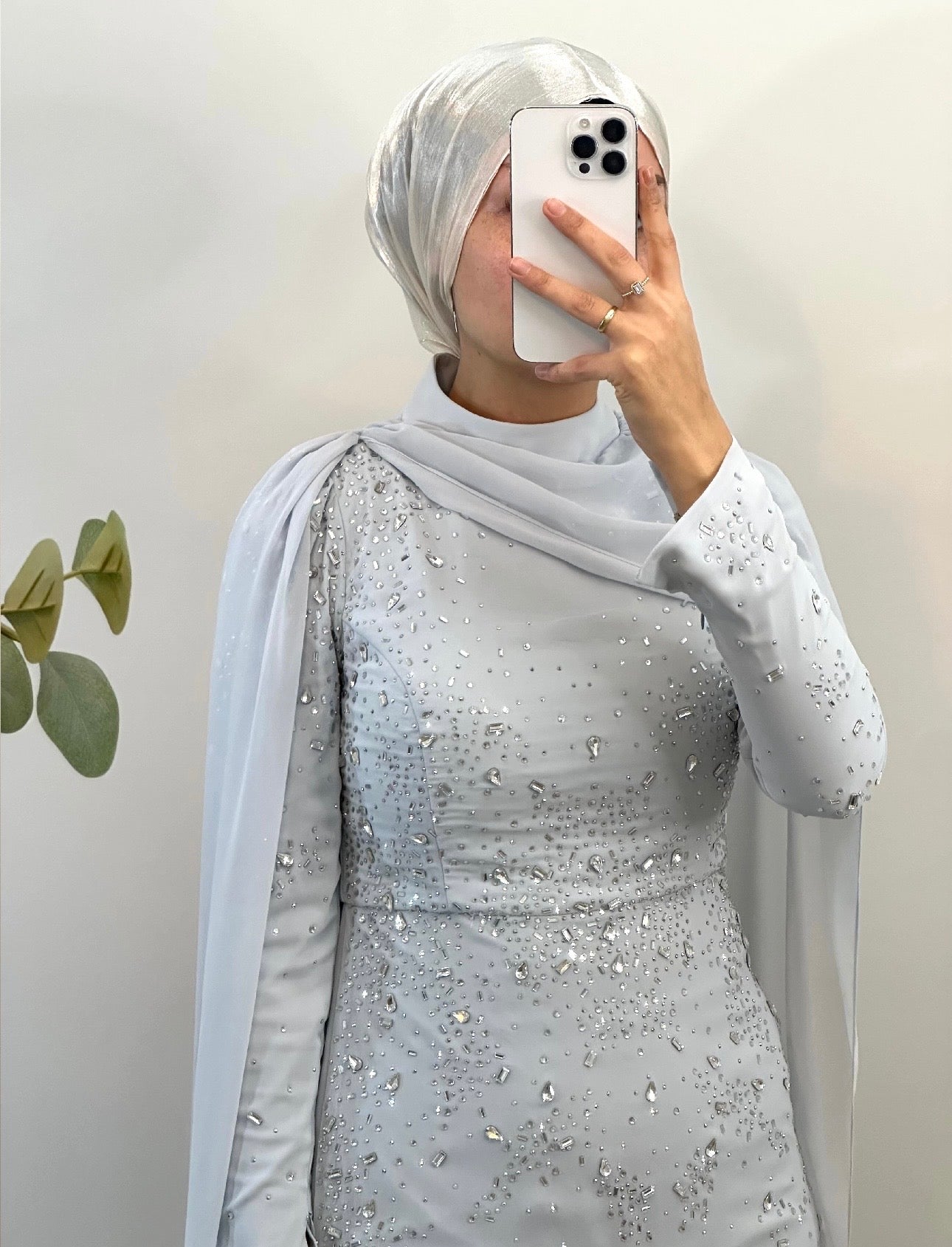 Strass Maxikleid