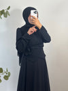 ELEGANTES MAXIKLEID IN LAYER-OPTIK