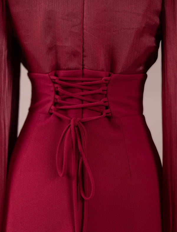 Kleid mit Maxi Ärmel