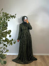 A-Linie PAILLETTENKLEID MIT ABNEHMBAREM UMHANG