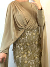 Elegantes Maxikleid mit Stickerei