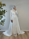 ELEGANTES ABENDKLEID MIT KORSAGE & SPITZE