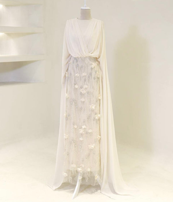 Elegantes Maxikleid mit Stickerei