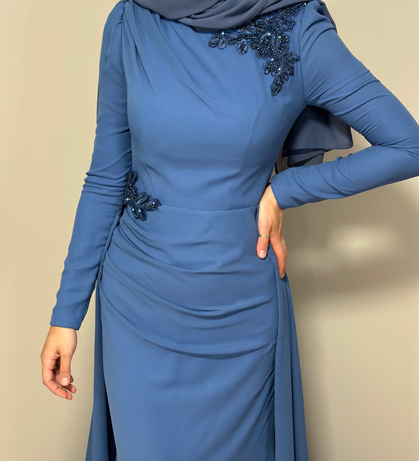 Lovely Blue Chiffon