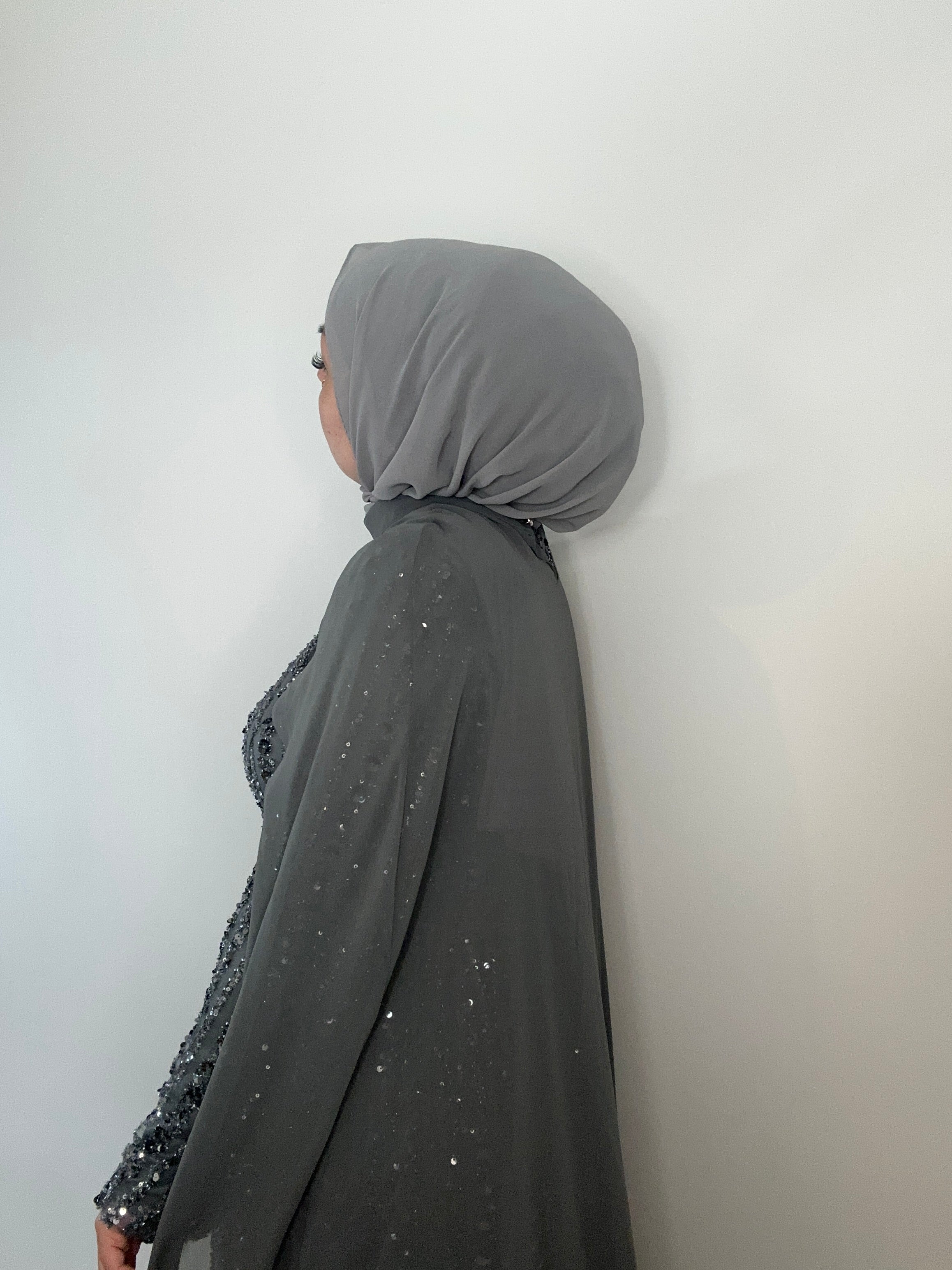 A-Linie PAILLETTENKLEID MIT ABNEHMBAREM UMHANG