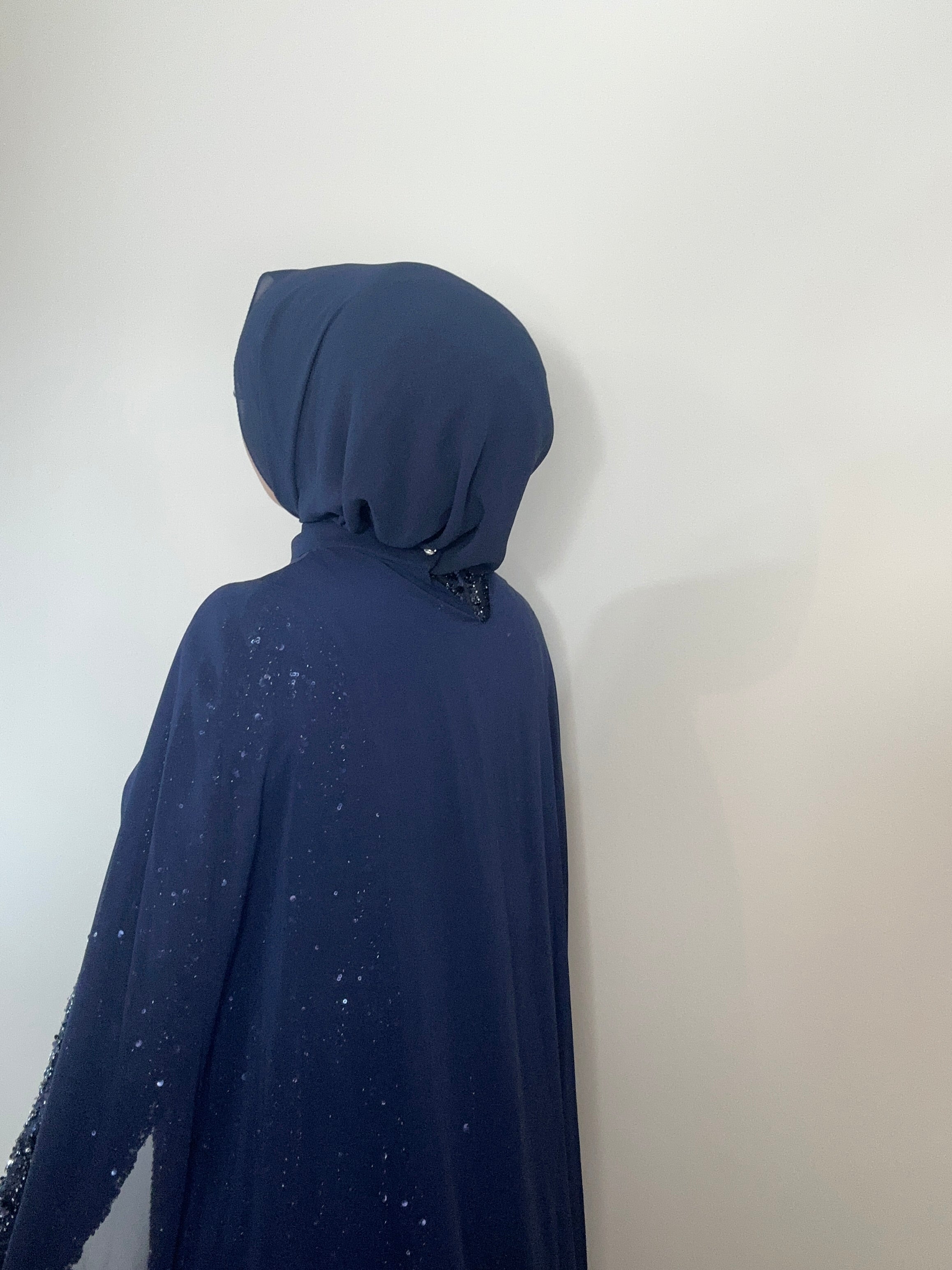 A-Linie PAILLETTENKLEID MIT ABNEHMBAREM UMHANG