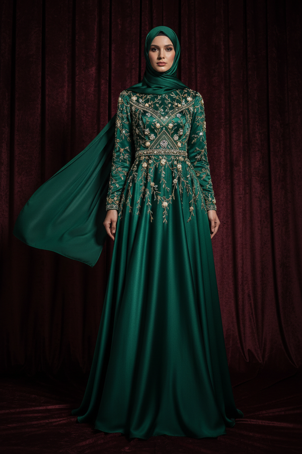 HIJAB EVENING DRESS LUXUS